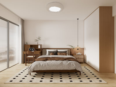 现代中古风卧室