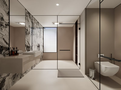 现代卫浴间 洗手间