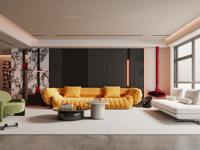 现代多巴胺客厅