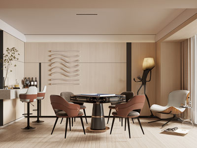 现代麻将娱乐休闲室