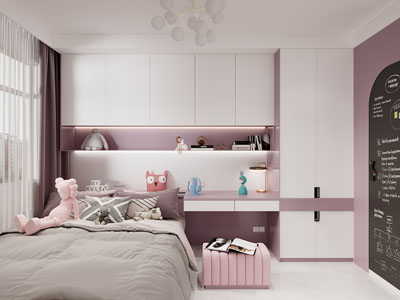 现代卧室 儿童房 公主房 女儿房