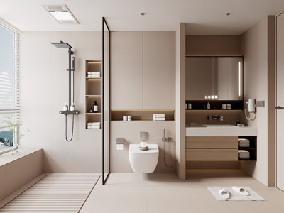 现代卫浴间 洗手间