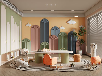 现代多巴胺儿童娱乐休闲室