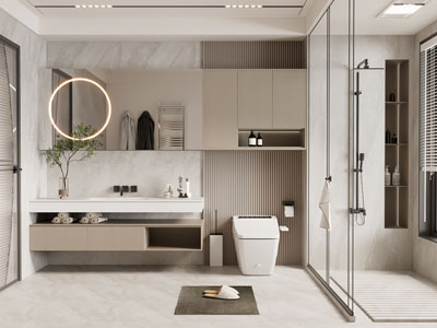 现代卫浴间 洗手间