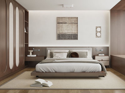 现代中古风卧室