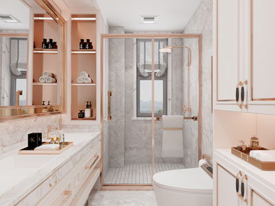 现代轻奢卫浴间 洗手间