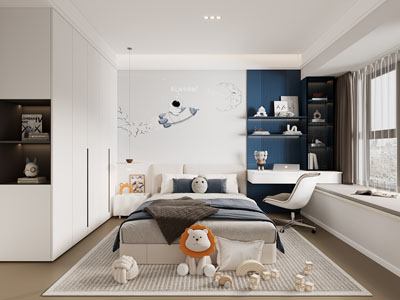 现代卧室 儿童房 男孩房