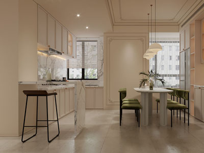 法式奶油风餐厅