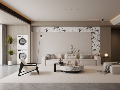 现代奶油风客厅