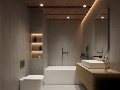 侘寂风卫浴间 洗手间