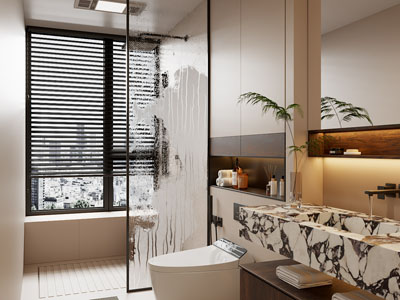 现代卫浴间 洗手间