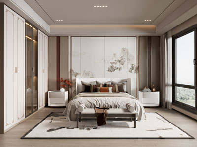 新中式卧室