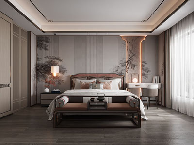 新中式卧室
