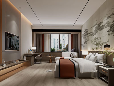 新中式酒店客房