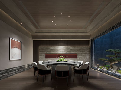 新中式酒店包厢包间