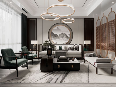 新中式客厅
