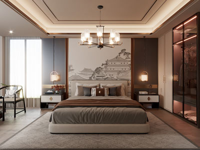 新中式卧室