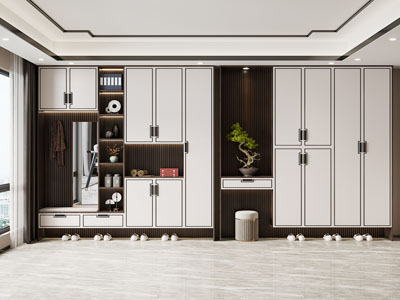 新中式玄关鞋柜