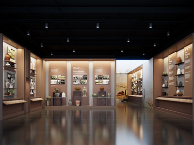 新中式陶瓷展厅展览