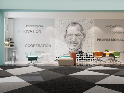 现代办公茶水间 休闲区