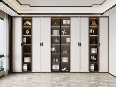 新中式装饰书柜