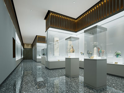 新中式陶瓷器皿展厅展览