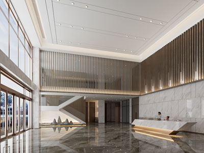 新中式大堂前台接待