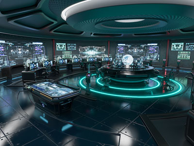 现代科技感展厅展览