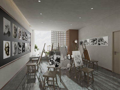 现代绘画美术教室