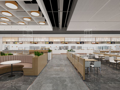 现代饭店餐馆 食堂