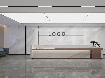 新中式大堂前台接待