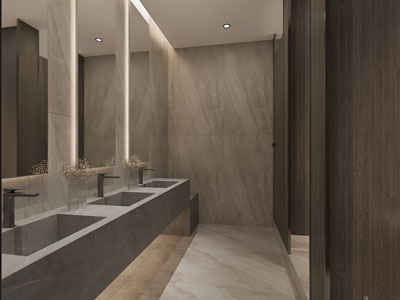 现代公共卫生间