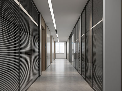 现代办公楼过道