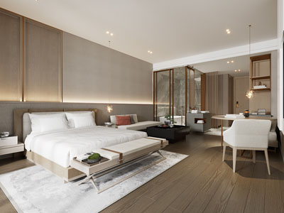 新中式酒店客房