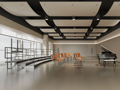 现代钢琴演艺厅，音乐教室