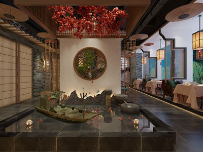 新中式饭店餐馆