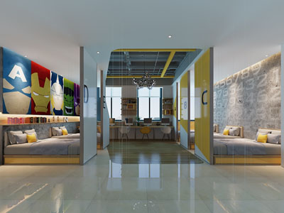 工业风loft电竞室酒店客房