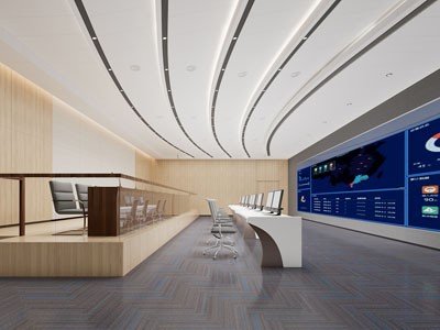 现代大数据指挥中心 监控室