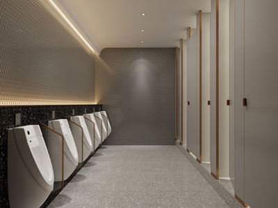 现代公共卫生间