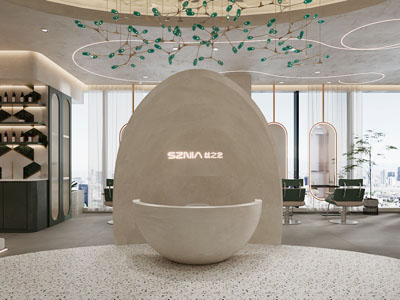 现代美容美发店大堂前台接待