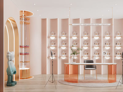 现代轻奢直播间 演播厅