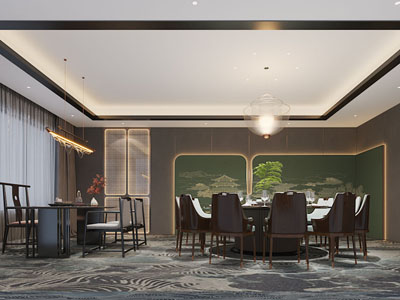 新中式酒店包厢包间