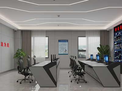 现代警务指挥中心 监控室