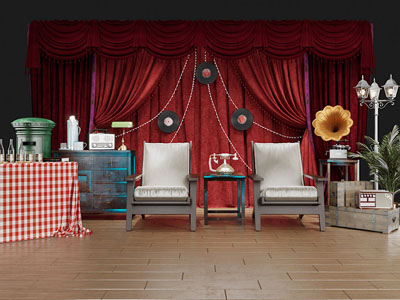 美式休闲沙发老上海美陈