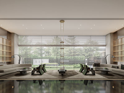 现代售楼处接待区