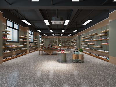 现代复古鞋子专卖店
