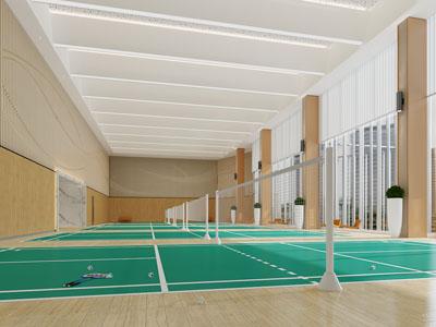 现代羽毛球馆 体育馆