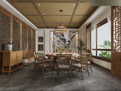 新中式酒店包厢包间