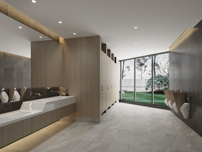 现代公共卫生间 洗手间