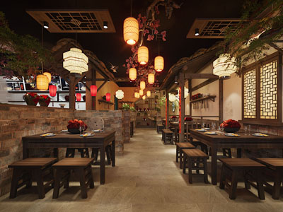 新中式民宿饭店餐馆